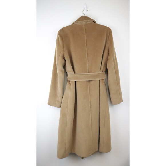 NWT Max Mara Studio Asti Virgin Wool Coat Camel US 12 - Picture 3 of 15